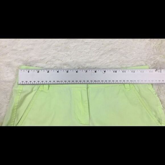 J. Crew Pastel Neon Lime Green Shorts 00 - Picture 2 of 7
